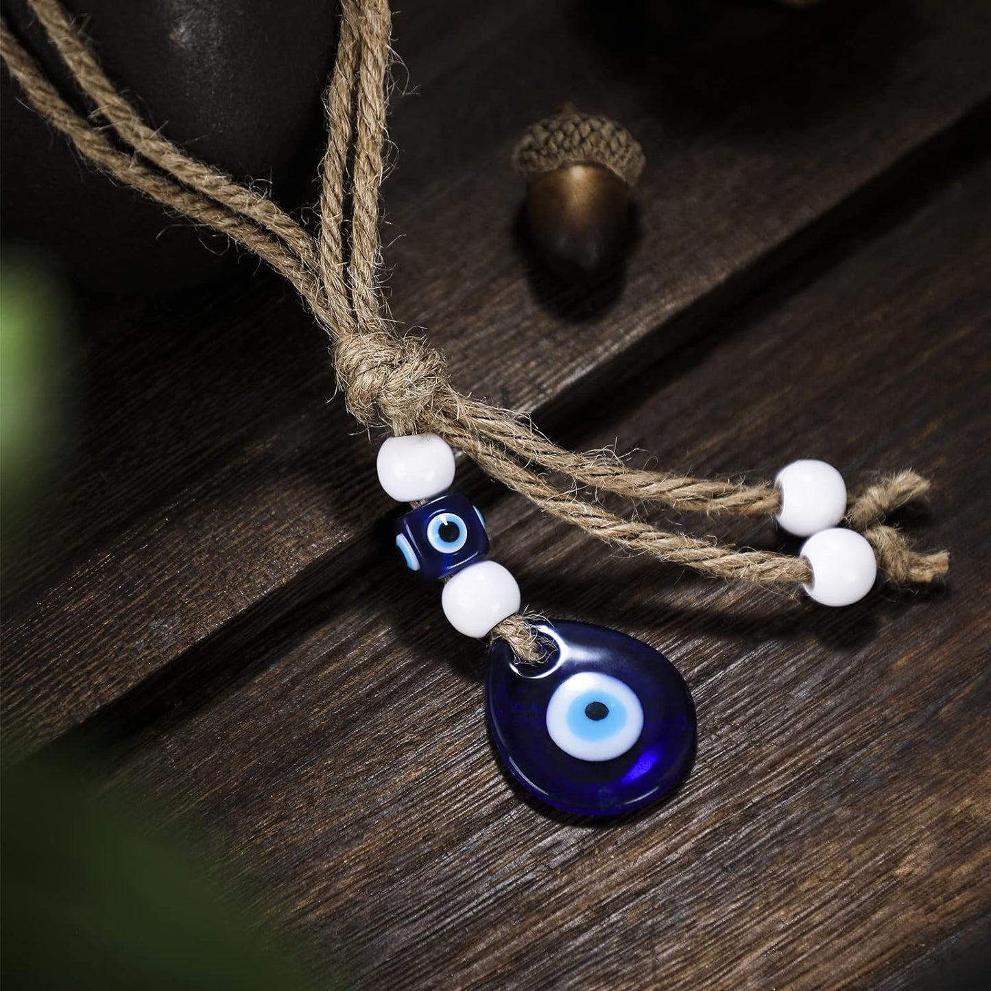 Glass Evil Eye Beaded Charm